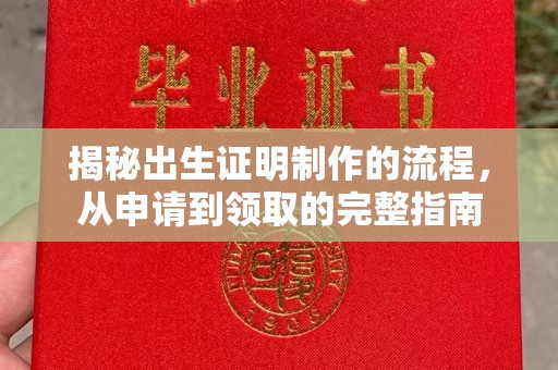 七堵揭秘出生证明制作的流程，从申请到领取的完整指南